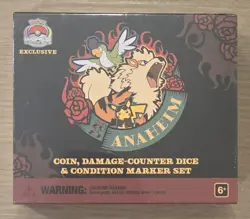 2025 Pokemon Worlds Arcanine Coin Damage Counter Dice Marker Set Anaheim - Image 1