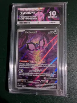 Pecharunt SVP 129 Pokemon Center Stamped - GEN MINT ACE 10 - Image 1