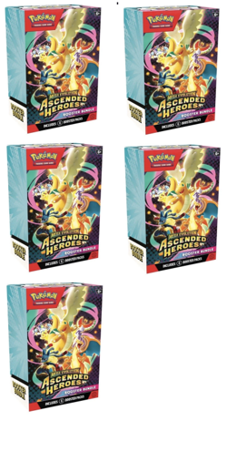 Pokemon Ascended Heroes Booster Bundle x5 Lot - PRESALE - Image 1