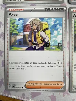 Pokemon TCG - Arven - 166/198 - Scarlet & Violet Base - Trainer Playset (x4) - Image 3