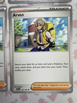 Pokemon TCG - Arven - 166/198 - Scarlet & Violet Base - Trainer Playset (x4) - Image 4