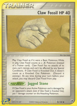 Claw Fossil 90/100 Common | Sandstorm | Pokemon Card - Image 1