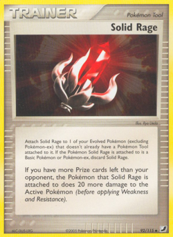 Solid Rage 92/115 Uncommon | Unseen Forces | Pokemon Card - Image 1