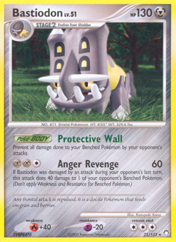 Bastiodon 21/123 Rare Holo | Mysterious Treasures | Pokemon Card - Image 1