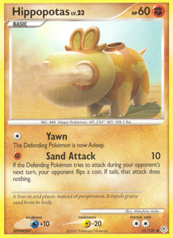 Hippopotas 51/130 Uncommon | Diamond & Pearl | Pokemon Card - Image 1