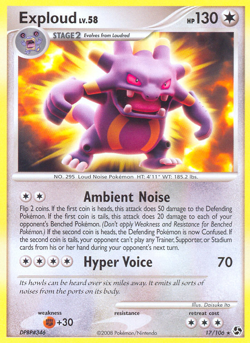 Exploud 17/106 Rare | Great Encounters | Pokemon Card - Image 1