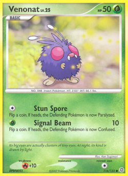 Venonat 116/132 Common | Secret Wonders | Pokemon Card - Image 1