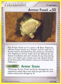 Armor Fossil 116/123 Common | Mysterious Treasures | Pokemon Card - Image 1