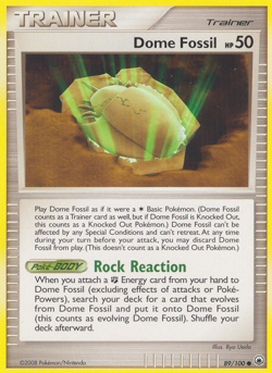 Dome Fossil 89/100 Common | Majestic Dawn | Pokemon Card - Image 1