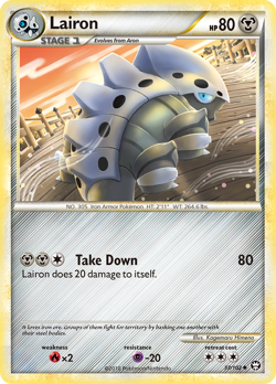 Lairon 37/102 Uncommon | HS—Triumphant | Pokemon Card - Image 1
