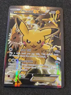 Pikachu EX XY124 Pokemon TCG Card Black Star Promo Generations 20th Anniversary - Image 1