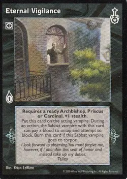 Eternal Vigilance x5 VTES JYHAD SW Sabbat War - Image 1