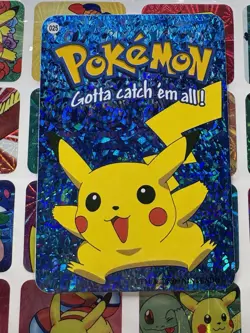 Pokemon Rare Vintage Vending Machine Holo prism sticker Nintendo 2000 Pikachu - Image 3