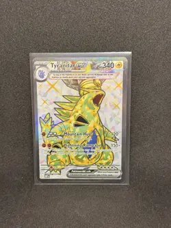 Pokemon Card Tyranitar EX 211/197 OBSIDIAN FLAMES Full Art Rare Near Mint - Image 1