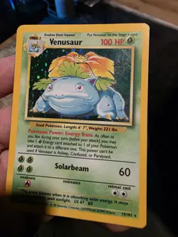 Pokemon TCG Venusaur Base Set Holo Rare 15/102 - Image 5