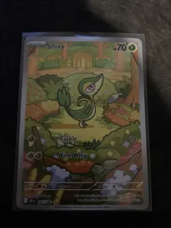 Pokemon TCG Snivy IR Black Bolt English Holo Card 087/086 - Image 1