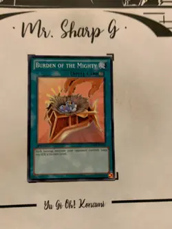 BURDEN OF THE MIGHTY - 1st EDITION SDOK-EN030 ENGLISH Yu-Gi-Oh! CARD COMMON TCG - Image 2