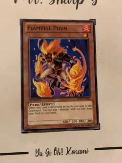FLAMVELL POUN - 1st EDITION SDOK-EN010 ENGLISH Yu-Gi-Oh! CARD COMMON KONAMI TCG - Image 4