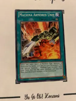 MACHINA ARMORED UNIT - 1st EDITION SDCR-EN028 ENGLISH Yu-Gi-Oh! CARD COMMON TCG - Image 5