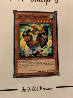 DRAGUNITY PRIMUS PILUS - 1st EDITION SDDL-EN009 ENGLISH Yu-Gi-Oh! CARD COMMON - Image 4
