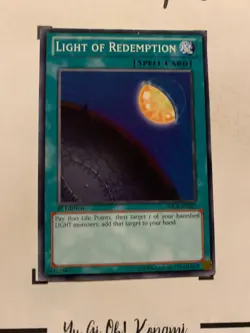 LIGHT OF REDEPMTION -1st EDITION SDCR-EN027 ENGLISH Yu-Gi-Oh! CARD COMMON KONAMI - Image 4