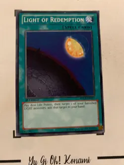 LIGHT OF REDEPMTION -1st EDITION SDCR-EN027 ENGLISH Yu-Gi-Oh! CARD COMMON KONAMI - Image 5