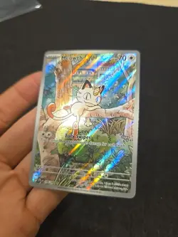 Meowth 106/094 Phantasmal Flames Illustration Rare Pokemon Card NM+ BONUS - Image 2