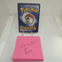 Pokemon TCG Sabrina's Abra Black Star Promo Card 19 Pokemon - Image 2