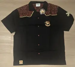 2025 Pokemon World Championships Arcanine Large Button Up Shirt Anaheim Greaser - Image 1