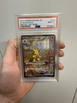 Alakazam ex SAR 203/165 PSA 10 SV2a Pokemon Card 151 Japanese - Image 1