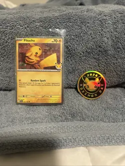 Pikachu 51/162 Stamped 2026 Pokemon Day 30th Anniversary Promo TCG - Image 1