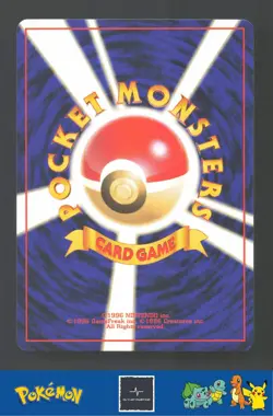 1999 Japanese Pokemon Squirtle / Bulbasaur VHS Deck Water Energy #36 - Image 2