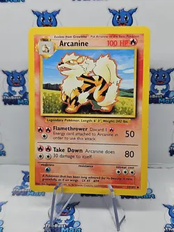 Arcanine Pokemon Base Set 23/102 LP - Image 1