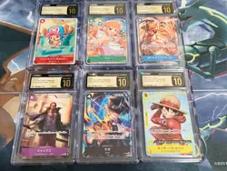 CGC Pristine 10 One Piece Mcdonalds 2025 Promo Card Game Complete Set Japanese - Image 1