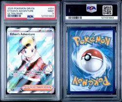 2025 Pokemon Dri En Ethan’s Adventure #222/182 PSA 9 MINT Trainer Card - Image 3
