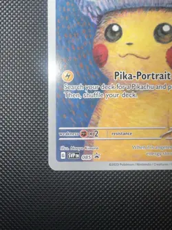 Pokemon x Van Gogh Museum: Pikachu with Grey Felt Hat Promo Card 820650856891 - Image 4