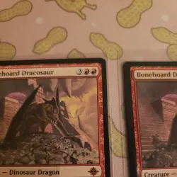 MTG Magic The Gathering Bonehoard Dracosaur The Lost Cavern of Ixalan Light Play - Image 3