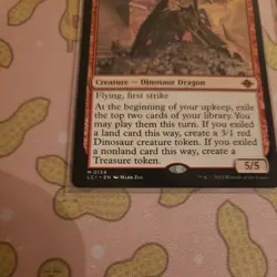 MTG Magic The Gathering Bonehoard Dracosaur The Lost Cavern of Ixalan Light Play - Image 5