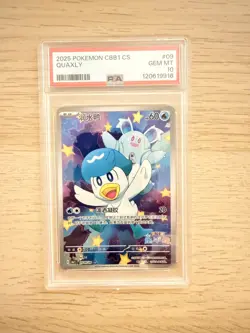 Pokemon TCG - Chinese Exclusive Quaxly 05 09/09 CBB1C - PSA 10 GEM MINT - Image 1