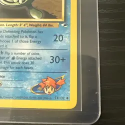 Misty’s Poliwhirl 53/132 1st Edition Gym Heroes WOTC Vintage Pokemon - Image 5