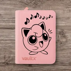 Vault X - 4 Pocket eXo-Tec Zip Binder Folder - Pink Pokemon Jigglypuff - Image 1
