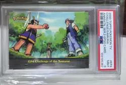 2000 TOPPS POKEMON TV ANIMATION SERIES 2 #EP4 CHALLENGE OF THE SAMURAI PSA 9 - Image 1