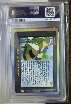 2000 TOPPS POKEMON TV ANIMATION SERIES 2 #EP4 CHALLENGE OF THE SAMURAI PSA 9 - Image 2