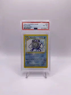 1999 POKEMON POLIWHIRL 1ST EDITION PSA GRADED - Image 1