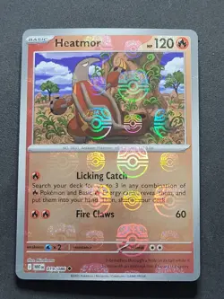 Heatmor 019/086 Master Ball Pattern White Flare Pokemon TCG - Image 1