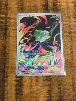 Pokemon TCG Mega Evolutions Bulbasaur 133/132 Illustration Rare Card - Image 1