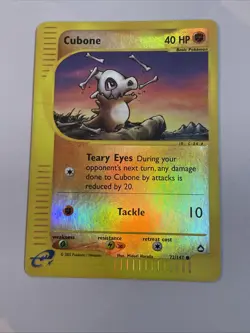 Cubone 72/147 Aquapolis Reverse Holo - Pokemon TCG English Poor condition - Image 1