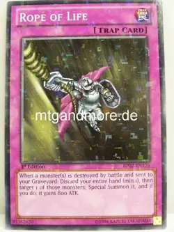 Yu-Gi-Oh - 1x Rope of Life - Mosaic Rare - BP02 - War of the Giants - Image 1