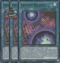 Yugioh! 3x Gravity Balance BLCR-EN046 Ultra Rare 1st Ed NM - Image 1