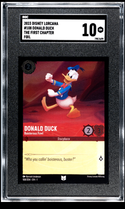 Disney Lorcana The First Chapter Foil Donald Duck Boisterous Fowl SGC 10 POP 1 - Image 1